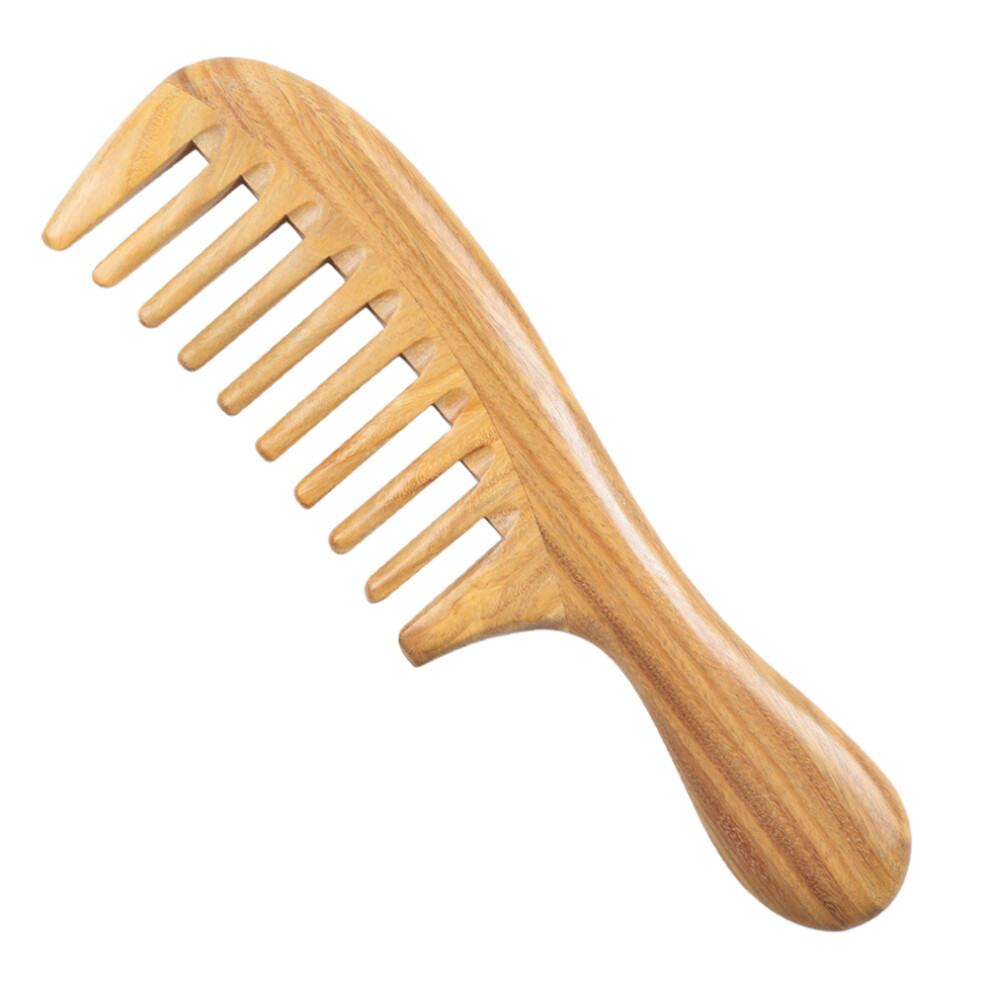 Artibetter 1Pc Chocolate Wood Comb Durable Anti-Static Haircut Comb For Home Use