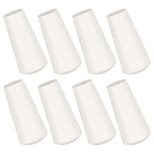 8Pcs White Wood Blind Pull Cord Knobs Easy Install Window Cord Holders