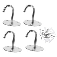 4 Pcs Ceiling Hooks For Hanging Stainless Steel Wall Utility Garage