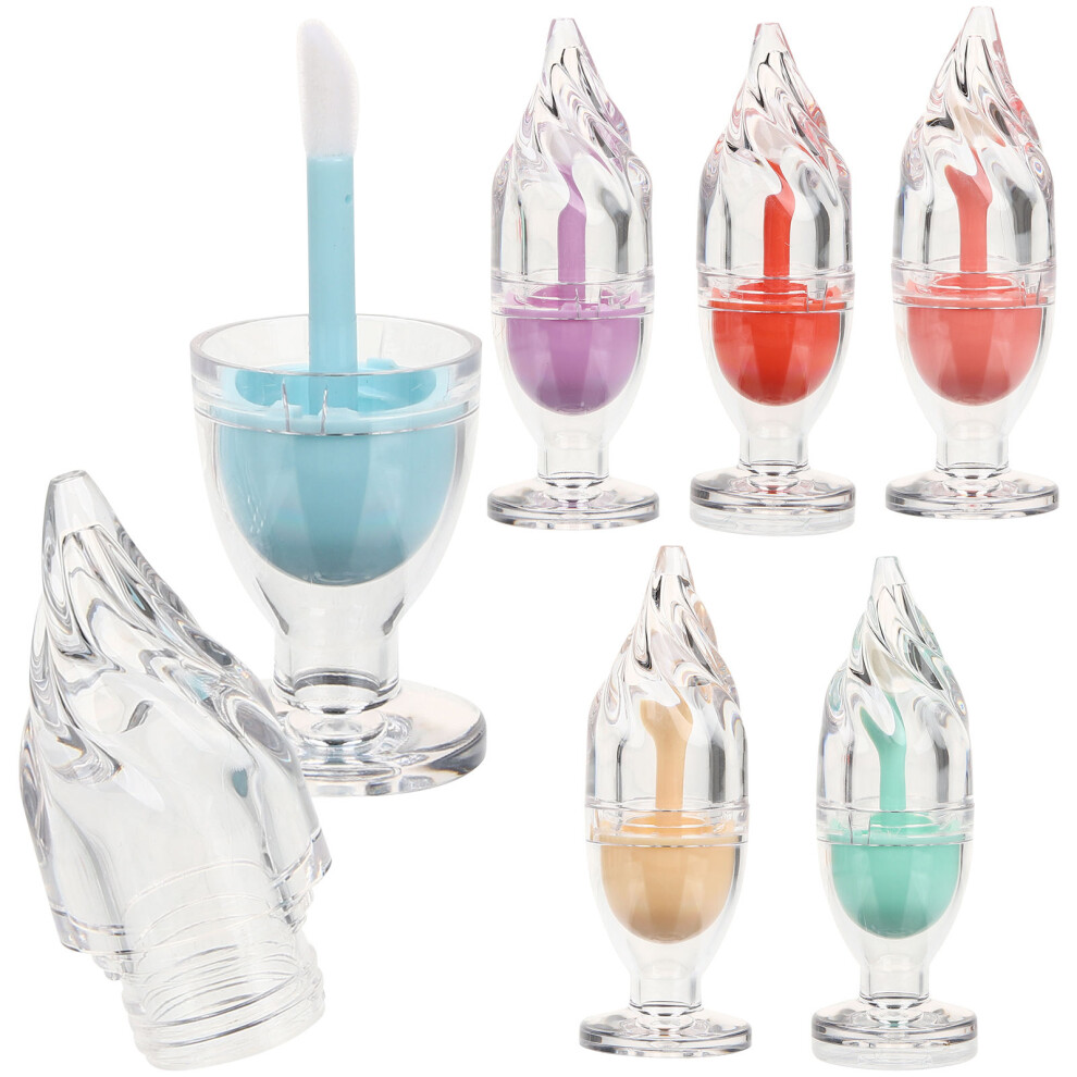 Solustre Set Of 2 Lip Gloss Tube Tubes Clear Lipgloss Ice Cream Shaped Glosses