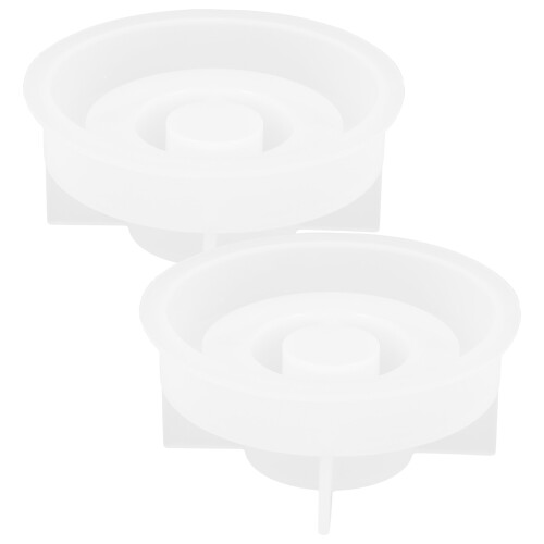 2 Stuks Silicone Kaarsvormen Desktop Flexibele Vormen 2