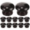 12Pcs Wood Door Pull Handles Minimalist Black Drawer Knobs for Home 1