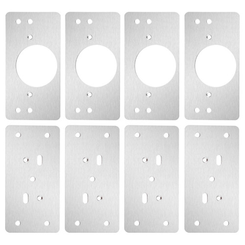 4 Sets Rvs Scharnier Reparatieplaat Voor Kast 2
