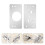 4 Sets Rvs Scharnier Reparatieplaat Voor Kast 5