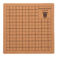 wood macrame board grid rope knotting project