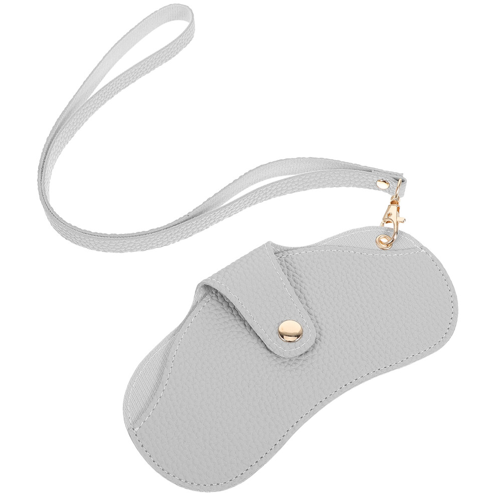 Happyyami Grey 2Pcs Portable Hanging Sunglasses Storage Case Soft Glasses Pouch
