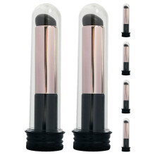 Raindrops 6 Pcs Brushes Lipstick Brush Travel 10.00x1.50x1.40cm Black