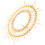rattan flower circular mirror wall mounted bathroom dressing decor 1