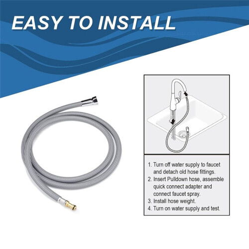Replacement Hose Kit for Moen Pull Down Kitchen Faucet 150259, for Moen Kitchen Sink Faucet Replacement Part 2