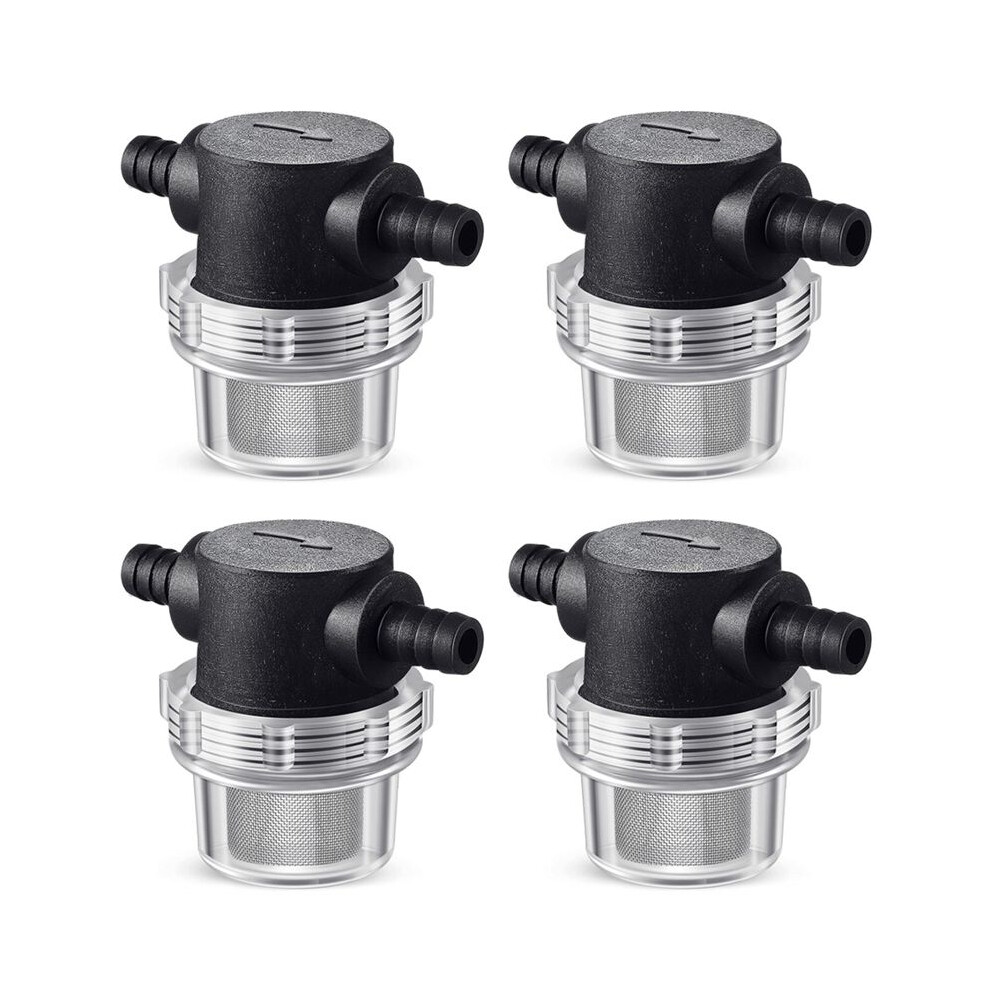 4X Water Pump Strainer,3/8 Inch Barb In- Strainer Twist- Pipe Sprayer Filter For Water Pump 12V 80Psi 4713405070054