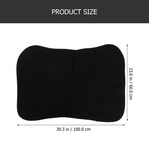 Protection Dos Cheval Tapis Selle Noir Coton Eva Renforcé 1