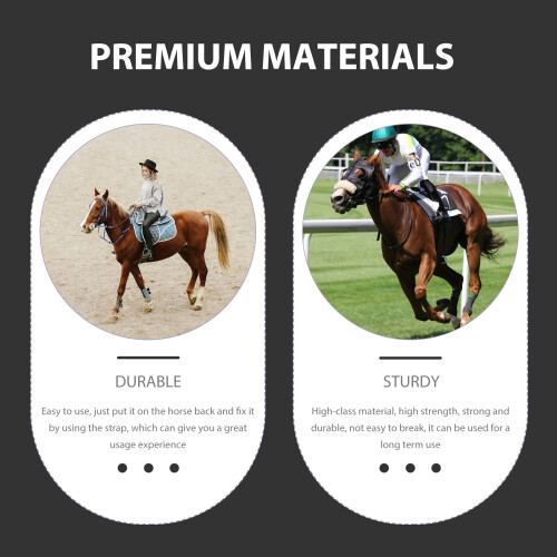 Protection Dos Cheval Tapis Selle Noir Coton Eva Renforcé 2