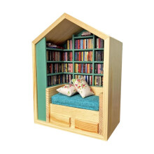 Bookshelf for Books, Bookshelf Ornament Miniature Bookshelf Decor, Gifts for Book Lovers