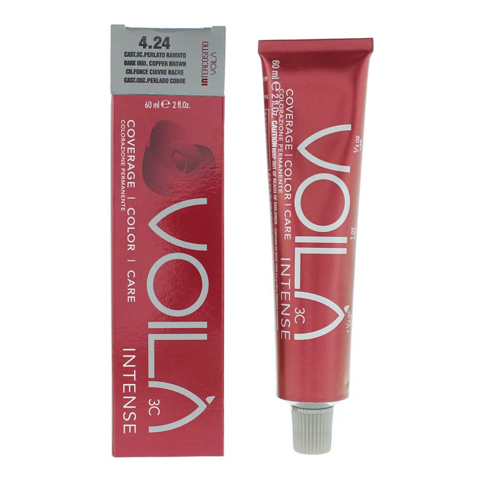 Intercosmo Voilã Intercosmo Voila Intense 4.24 Dark Irdi Copper Brown Hair Colour 60Ml
