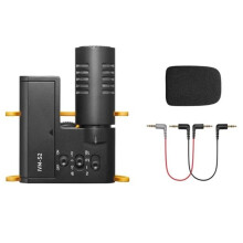 Hot Hifi Microphone for IVM Recording Microphone Easy to Use and Carry Includes Windscreen for Clear Outdoor Auditory
