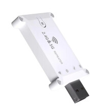 Amplificador de Señal Inalámbrica de Banda Dual de 1200 M, Amplificador de Señal Wifi, Repetidor Wifi de 2,4 G/5 G, Fuente de Alimentación USB