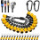 18Pcs Bit Holder Keychains 3 Pcs 1/4 3/8 1/2 Inch Socket Portable Hex Shank Screwdriver Impact Drill Bit Holder 1