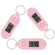 3 Stuks Sleutelhanger Hangende Digitaal Horloge Voor Studenten
