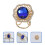Blauwe Legering Sjaalspeld Met Sjaalclip Sjaals 3