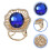 Blauwe Legering Sjaalspeld Met Sjaalclip Sjaals 5
