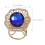 Blauwe Legering Sjaalspeld Met Sjaalclip Sjaals 11