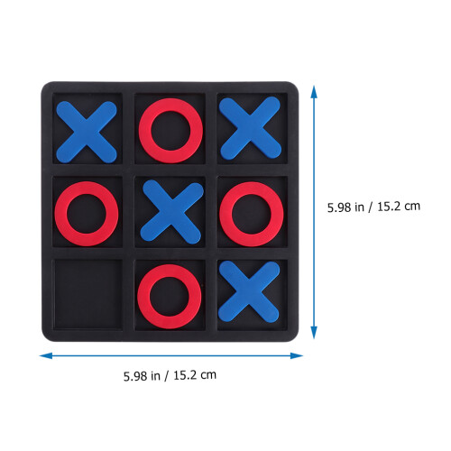 2 Sets Plastic Xo Chess Board Game Kids Educational Toy 1