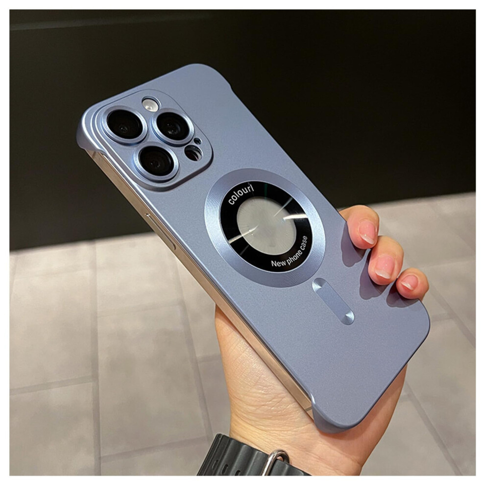 Case For Magsafe Iphone 16 Pro Max Slim Magnetic Antifingerprint Matte Finish Frameless Drop Protection Light Blue 9771547279815
