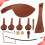 1 Set Jujube Hout Viool Accessoires Lichtgeel 7