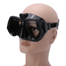 4 Colors Tempered Glass Diving Mask for Adults, Adjustable Silicone Face Shield