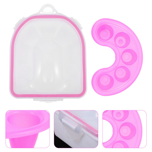 2Stk. Nagel Einweichschale Behandlungs Entferner Handbad Schale 1