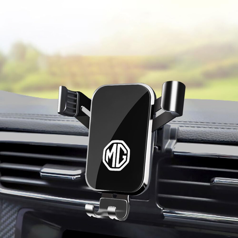 Gravity Car Phone Holder With Trim For Mg Hs 20182023, Stable Air Vent Mount Silver 9330225993919