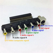 3X RGBS-Kaart Video Booster RGBS-Signaaluitgang Audio-Uitgang voor PCE PC Engine Grafx voor Grafx TV AC RGBS-Converter