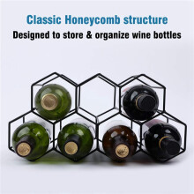 2X Wine Racks Countertop Wine Rack, Wine Bottle Holder, Small Wine Rack Freestanding Floor, Wine Holders Stands Black