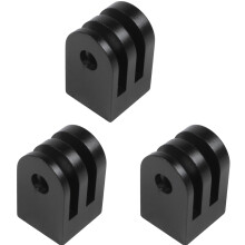 3X Cnc Aluminum Alloy Tripod Mount Outdoor Sports Camera Base Adapter for All 1/4 Inch Screw Monopod Accessory