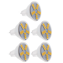 5X 3W MR11 GU4 250LM LED Bulb Lamp 15 5630SMD Warm White Light