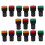 Red, Yellow-Green Light Lamp 22 mm LED  Display Panel AC 220 V 15 Pcs 1