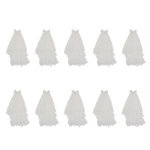 10X Women Wedding  Dress White Bowknot Layers Tulle Ribbon  Bridal Veils
