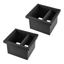 2X Shock-Absorbing Coffee Machine Beat Box Anti-Slip Coffee Grinder Trash Bin with Knock Bar for Barista