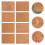 8Pcs DIY Artificial Leather Sheets Assorted Colors for Crafts Sewing 6