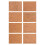 8Pcs DIY Artificial Leather Sheets Assorted Colors for Crafts Sewing 8
