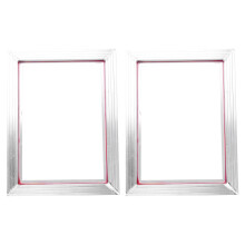 2X Telaio Nel Alluminio per Serigrafia A3 31X41cm con Rete Nel Poliestere Bianco Stampa 43T Nel Seta per Circuiti Stampati Ad Alta Precisione