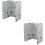 2Pièces Plaque Protection Cuisson Aluminium Blanc Nettoyage Facile 6