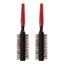 2X Professional Wavy Curly Hair Brush Comb Hair Care Pin Cushion Roll Round Comb
