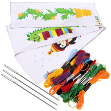 3Sets Borduur DIY Set Voor Unieke Decoratieve Boekenleggers