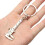 6X Useful  Vernier Caliper Tool Pendant Slider Slides Keyring Key Chain 10CM 3