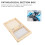 wooden microscope slide storage case specimen box 6