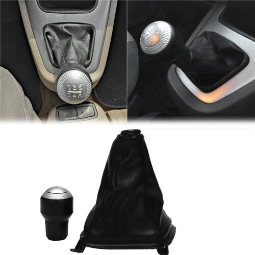 2X 5 Speed Gear Shift Knob Leather Boot for  Tucson 2004 2005 2006 2007 2008 2009 2