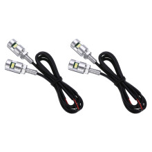 4X Chrome 5630 ŚRuba Motocyklowa Lampa Samochodowa Uniwersalne OśWietlenie Tablicy Rejestracyjnej 12V