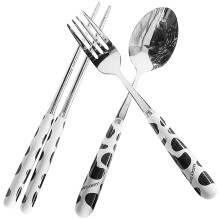 1 Set Tragbares Besteck Mit Etui Für Camping Und Reisen