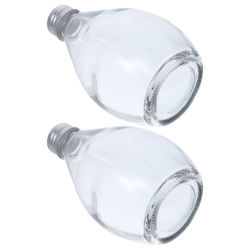 2 St Transparenta Glasflaskor Handgjorda För Aromaterapi Förvaring 2
